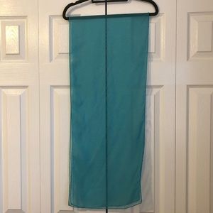 Sheer Aqua Scarf